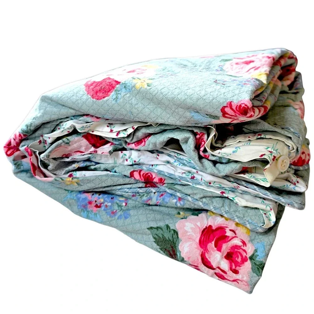 💐 RARE KING Ralph Lauren Cottage‎ Lane Duvet Cover – Reversible Floral